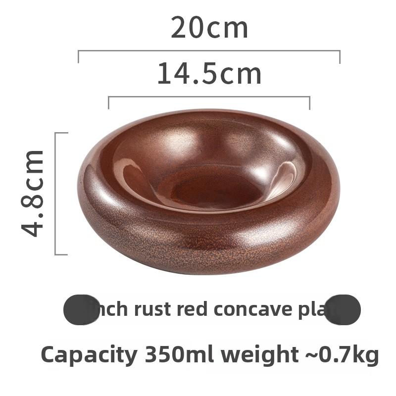 Molecular Gastronomy Tableware Appetizer Plate Sashimi Plate Creative Restaurant Circular Insulation Ceramic Dessert Plates