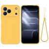 Case for Spark 8 - Silicone, Yellow, With Lanyard