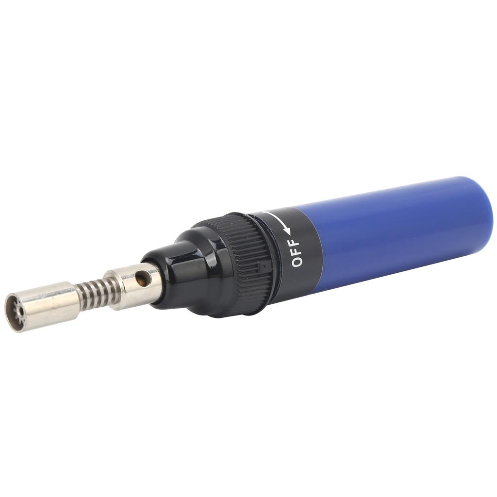Gas Soldering Iron Pen Refillable Pure Butane Gas Solder Handheld Tool 8ML VA100Dark Blue