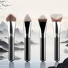 Custom Logo Angled Synthetic Hair Crescent Arc Shape Flat Angled Foundation Brush Brushes for Make Up Foundation Private Label