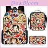 One Piece Backpack Set For Middle School Students Nylon School Bag Pencil Case And Tote Bag