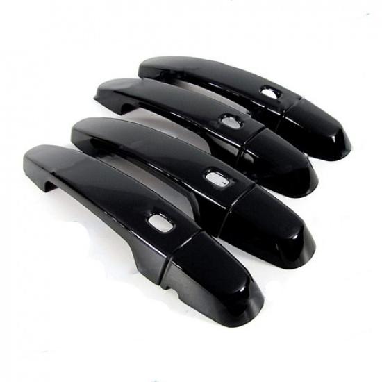 Glossy Black Covers Trim For 18-23 Chevrolet Traverse SUV Smart Side Door Handle