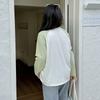 Large Size Women's Casual Shoulder Sleeves Contrasting Color Letter Loose T-shirt Spring Lazy and Thin Top 12