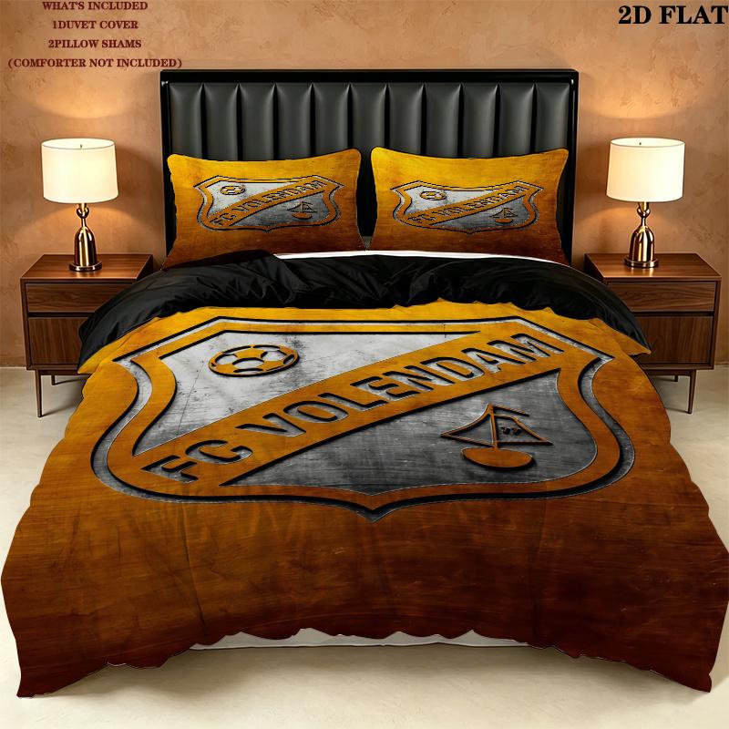 Fc Volendam Bedding Quilt Set Quilt Cover Pillowcase Home Decoration Birthday Gift (1 * duvet cover + 2 * pillowcase, without core)