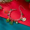 Merry Christmas Metal Chain Bracelet For Women Men Santa Claus Xmas Tree Snowflake Elk Snowman Bangles Girl Party Jewelry Gifts