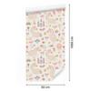 Wallpaper Unicorns, Sweets and Plants for Living Room and Bedroom 50x1000