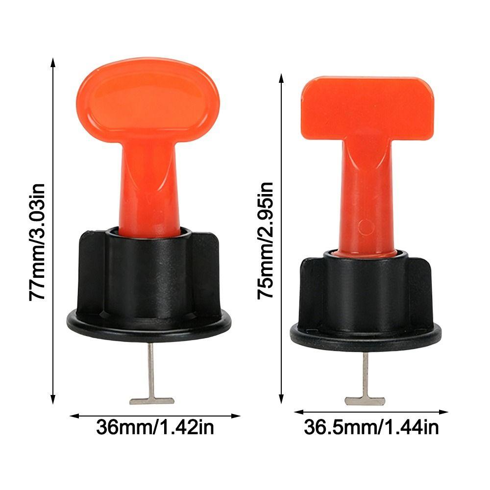 50Pcs Adjustable Tile Spacers Thickened Floor Gap Clips for Porcelain Ceramic Tile Laying