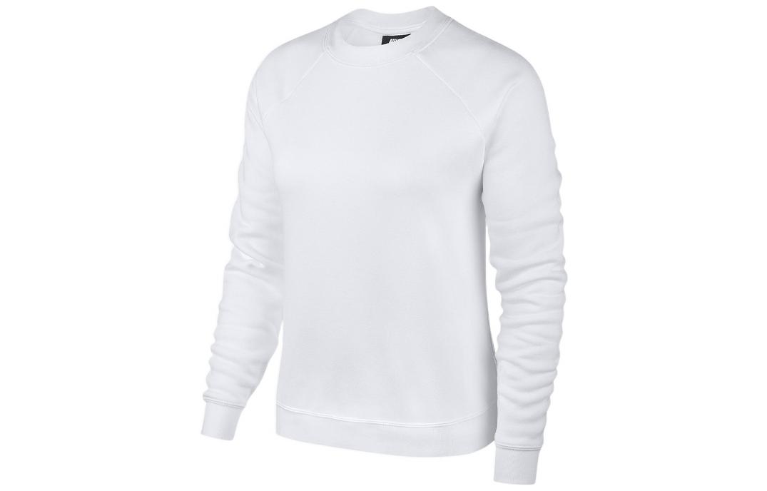 Nike Sweatshirts Women s White Crew Neck Moderate Regular BV7488-100 S