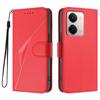 For Realme P3 Ultra 5G Case Triangle Imprint Leather Phone Cover with Lanyard
