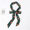 Influencer Style Silk Scarf: Hair Tie, Solid Color, Long & Narrow, Korean Style Necktie, Flowing Ribbon for Women