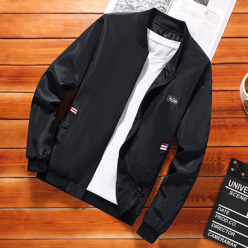 Spring and Autumn Men's Fashion Short Stand Collar Jacket