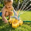 Outdoor Garden Lawn Sprinkler for Kids Cartoon Animal Design Water Spray Toy Interactive Summer Play for Children and Family Fun