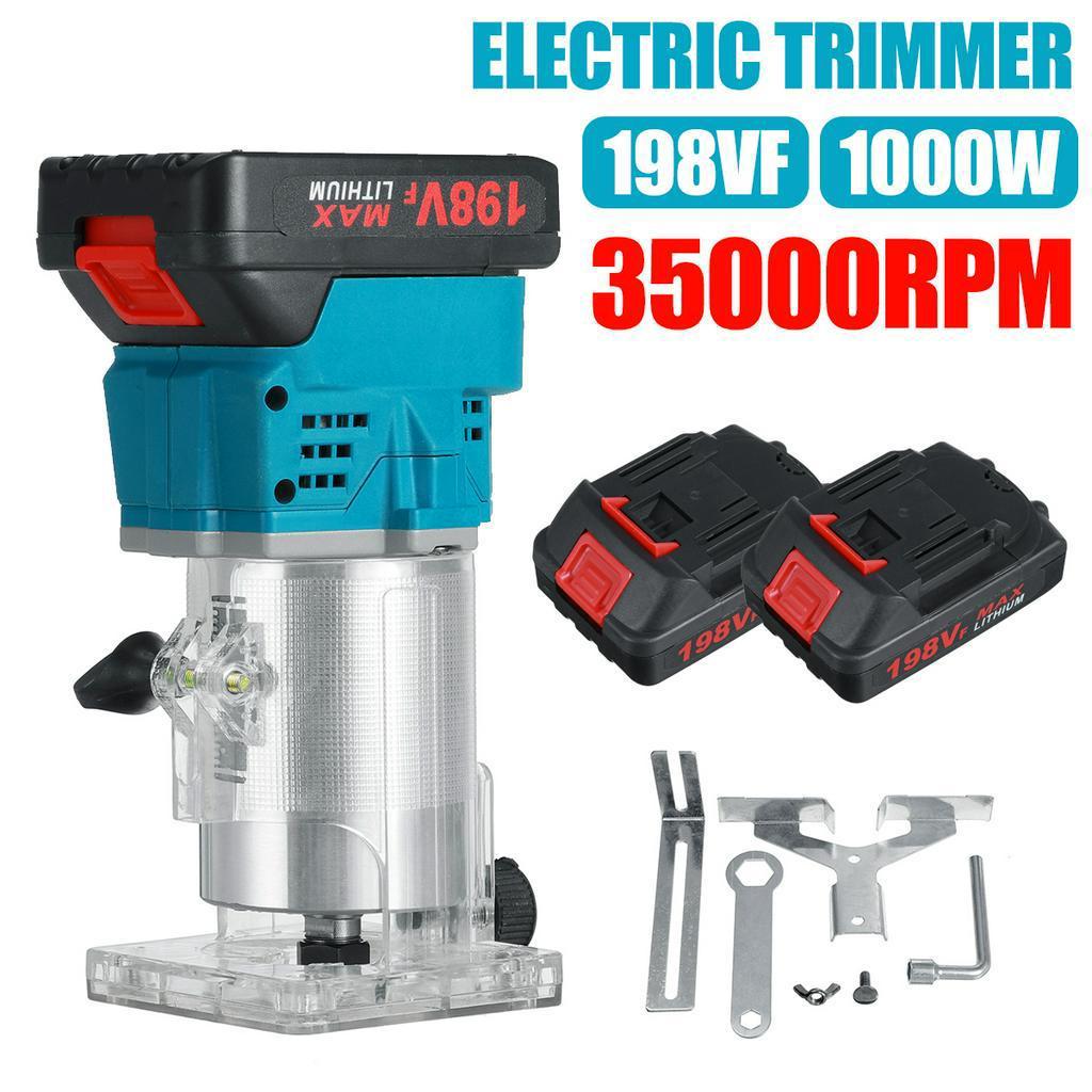 1000W 30000 RPM Laminate Trimming Machine Wood Electric Handheld Trimmer Woodworking Palm Router Wireless