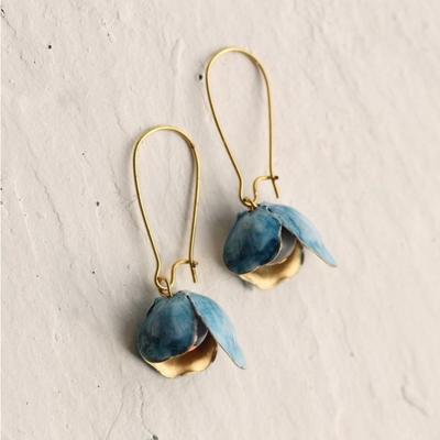 Dames oorbellen oor hangend retro gouden bloem gepersonaliseerde mode accessoires dames oorbellen