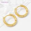 High Quality Simple Round Earrings 18K Gold Plated Brass Vintage Geometry Hoop Earring For Women Fashion Jewelry Gift 2026