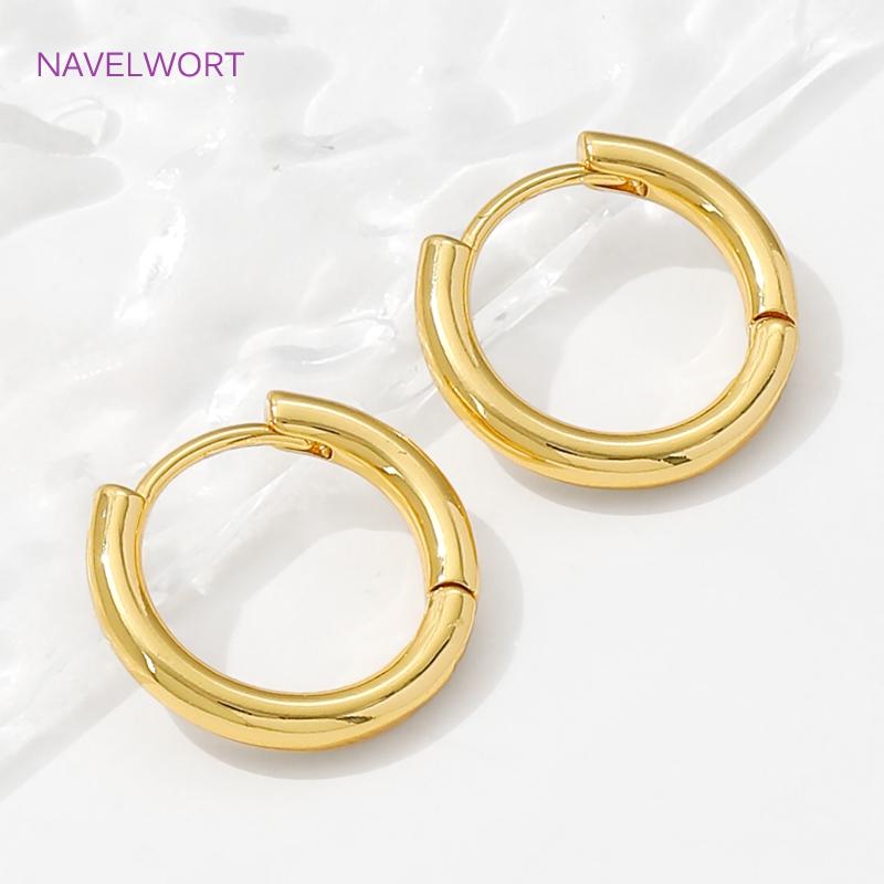 High Quality Simple Round Earrings 18K Gold Plated Brass Vintage Geometry Hoop Earring For Women Fashion Jewelry Gift 2026