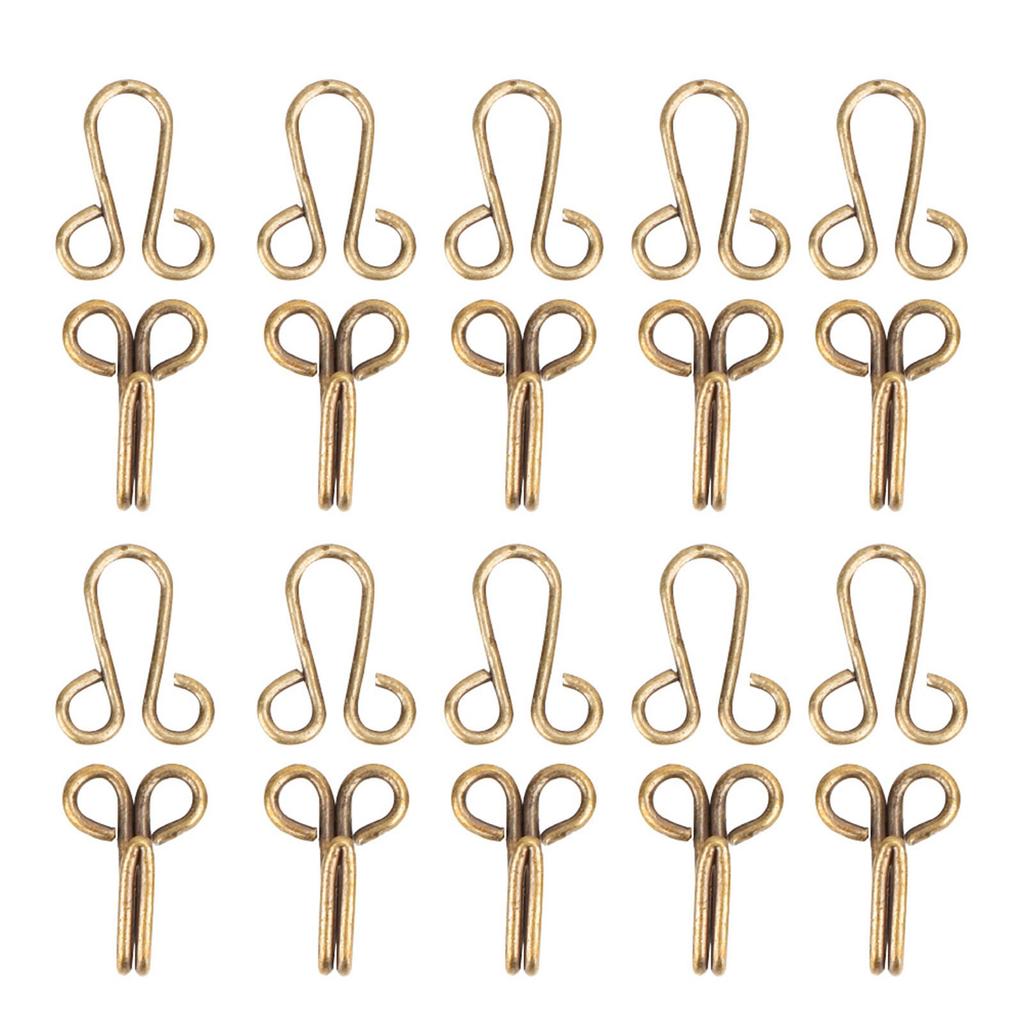 10 Pcs Fur Coat Hook Fasteners Sew for Over Coat Underwear
