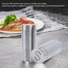 2Pcs Stainless Steel Salt Pepper Shaker Shaker Lids Dredge Shaker Seasoning Bottles  Dining Table