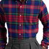 Polo Ralph Lauren FW24 Cotton Long Sleeve Check Shirt Men shirts Red MNPOWOV16823866-400