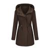 2022 Women's Plus Size Cotton Hooded Windbreaker - Spring/Autumn Loose Solid Color Coat