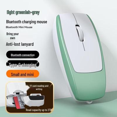 OLOEY Mini Vertical Bluetooth Mouse with TF Card Reader