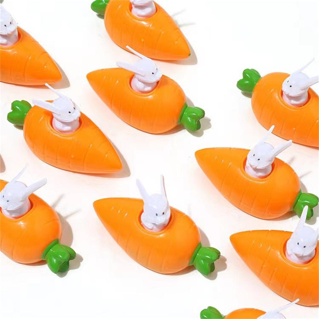 Easter Children's Toys Bunny& Carrot Pull Back Racers For Kids Easter Party Bag Fillers Or Gift Ideas