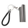 Lighter Holder Keychain with Spring Clip Aluminum Alloy Portable Lighter Case Sleeve Keychain for Outdoor Grey