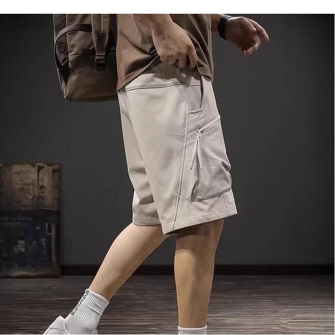 Summer Shorts Korean Style Cargo Shorts Men's Sports Casual Pants Loose Trendy Brand Large Size Pants