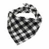 Cotton Baby Bibs Burp Cloth Scotland Style Triangle Baby Bibs Plaid Adjustable Baby Meal Bib Infant Bibs