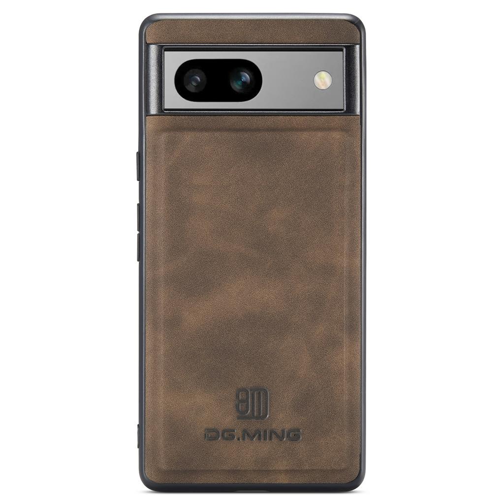 DG.MING For Google Pixel 8a Hybrid Case PU Leather+PC+TPU Anti-Scratch Phone Cover