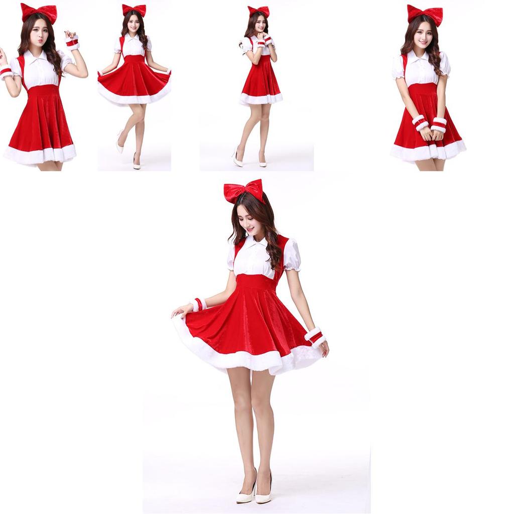 Women Deluxe Mrs Santa Claus Christmas Fancy Dress Costume For Festive Celebrations