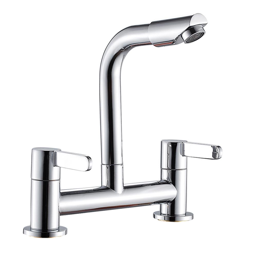 Küchen Messing Luxus Reiner Wasserhahn Brückenarmatur Doppelgriff Heiß und Kalt Trinkwasserfilter Küchenmischbatterien Dropshipping