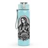 1PC Virgin Mary Floral Portrait 750ml Color Plastic Sports Water Bottle Leakproof Flip Straw Lid Suitable for Sports Office Home Use