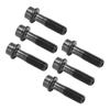RISK 6Pcs M5x18mm Bicycle Stem Fixing Screws Bike Brake Lever Fixing Bolts Black Hollow Bicycle Stem Parts for Mountain