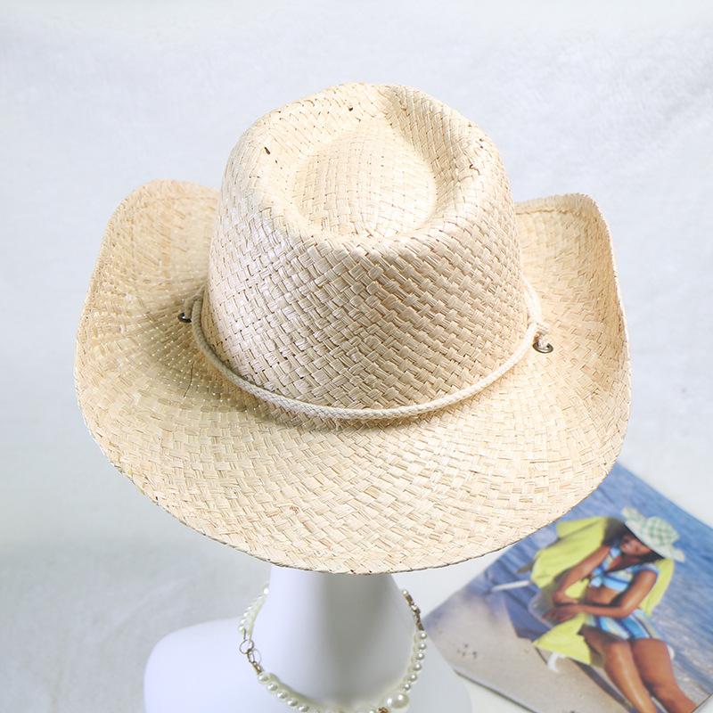 Wish Direct Supply Lafite Straw Hat, Straw Hat Cowboy Hat, Men'S Hat And Women'S Hat Self-Produced