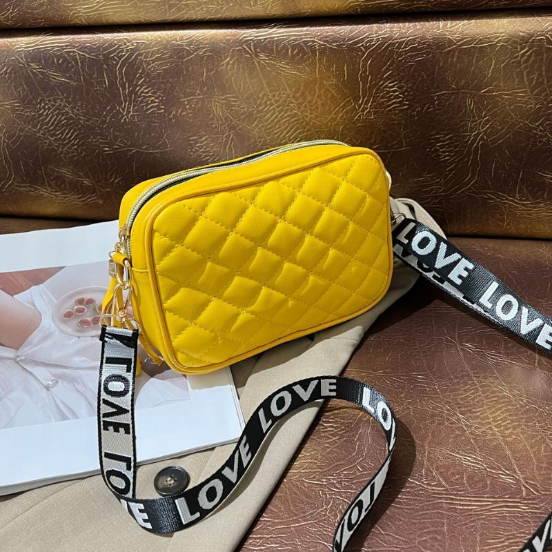 Women's bag autumn and winter new diamond shoulder bag oblique span bag fashionable simple letter broadband mobile phone