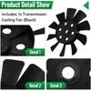 10listý chladicí ventilátor pro zahradní traktor Snadná montáž Náhradní díl pro 1A646083050 1A6460-83070 1A646083070 Příslušenství