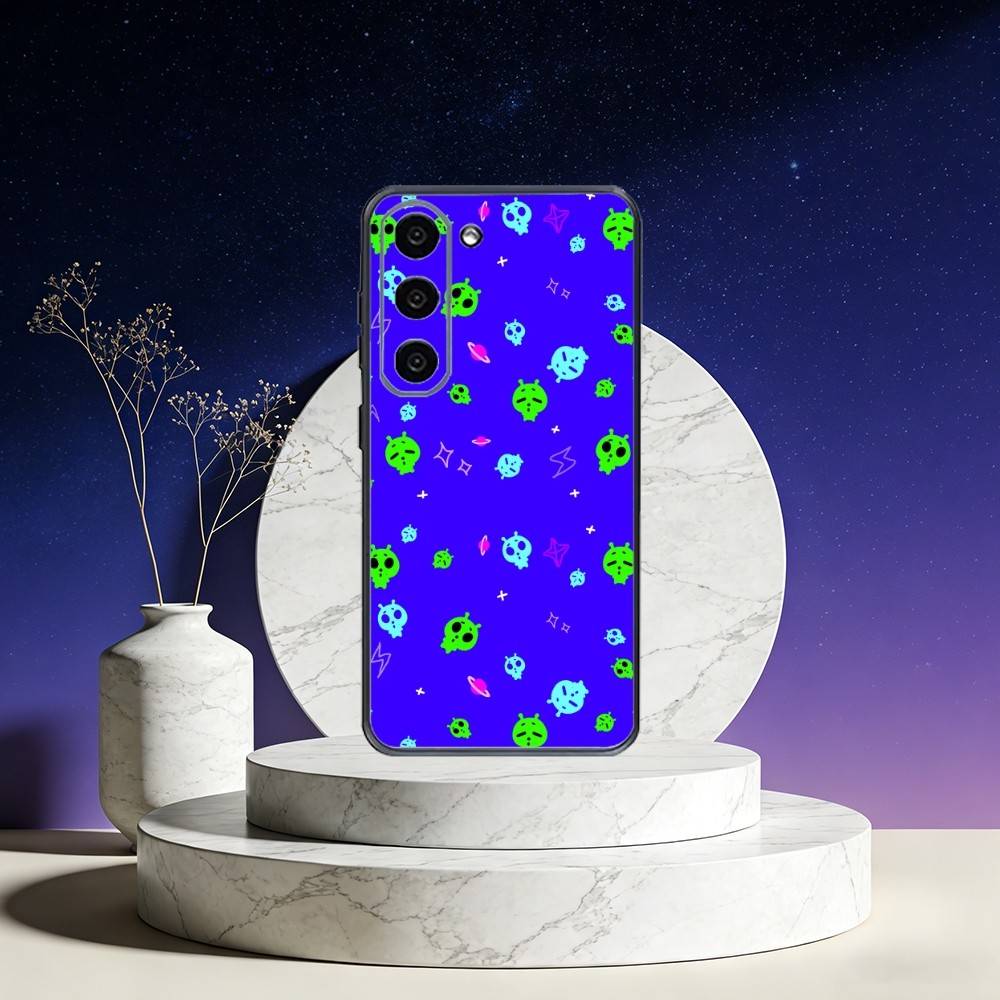 Funny Space U-UFO Alien Thing Phone Case For Samsung Galaxy A73,A72,A71,A70,A53,A52,A51,Others Soft Black Cover