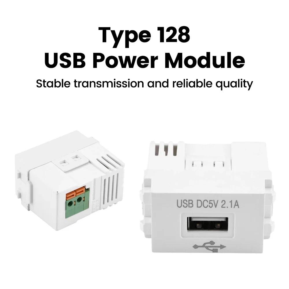 USB Power Module Mobile Phone Charging Panel 220V Socket 5V 2.1A USB Charging Power Socket Switching Adapter