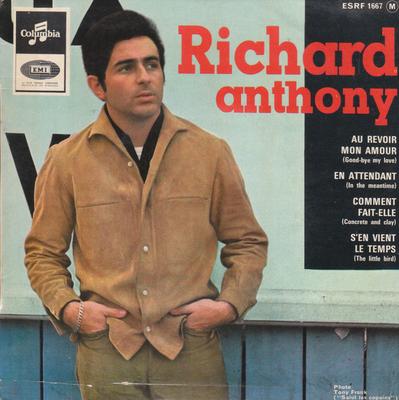 7inch Record RICHARD ANTHONY - Au Revoir Mon Amour ESRF1667 Columbia 1965 UK Soul/Funk Used