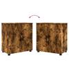 Bathroom Cabinet with Door Smoked Oak 61 x 35 x 64 cm