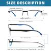 NEW Men Blue light blocking Reading Glasses for Women Metal Frame Readers Magnifier Presbyopia Lens Eyewear +0.75~3.0