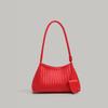 2025 Summer New Arrival: French-style Niche Elegant High-end Handbag, Fashionable Woven Bag, Single-shoulder Underarm Baguette Bag