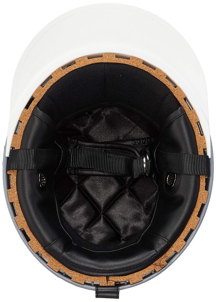 Bike Parts Center Helmet Half Cap Cork Type Gunmetal Free Size Circumference 700106 (Head 57cm~60cm)