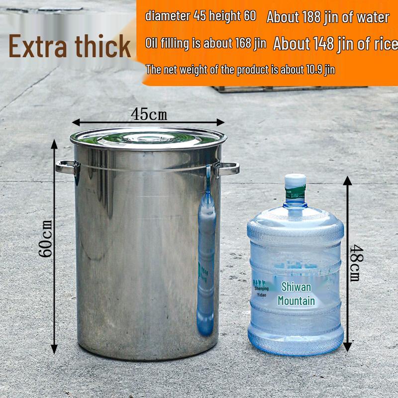 

JPHZNB Stainless Steel Bucket with Lid