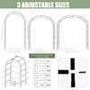 240cm Wedding Arche Metal Garden Arch Trellis Stand Climbing Plant Sturdy DIY Frame for Wedding Birthday Party Decoration New