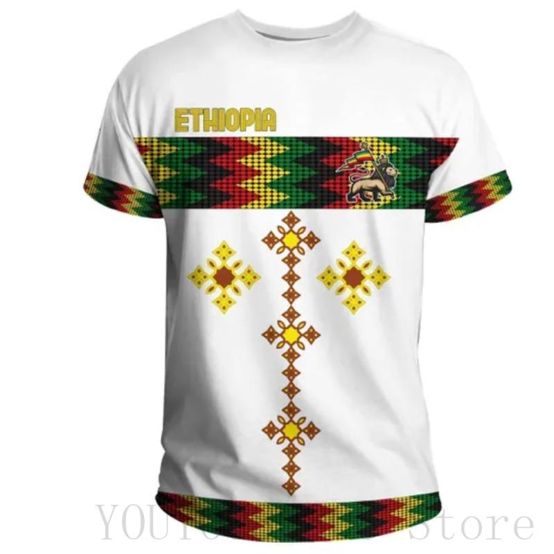 (Customized) African Region Men's Summer Short Sleeve 3D Printed Casual Street T-Shirt Guinea T-Shirt Pentagon Style