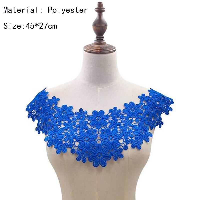 High Quality False Collar For Lady Fashion Fake Collar Lace Neckline Collars Women Neckband Applique Fabric Collarband