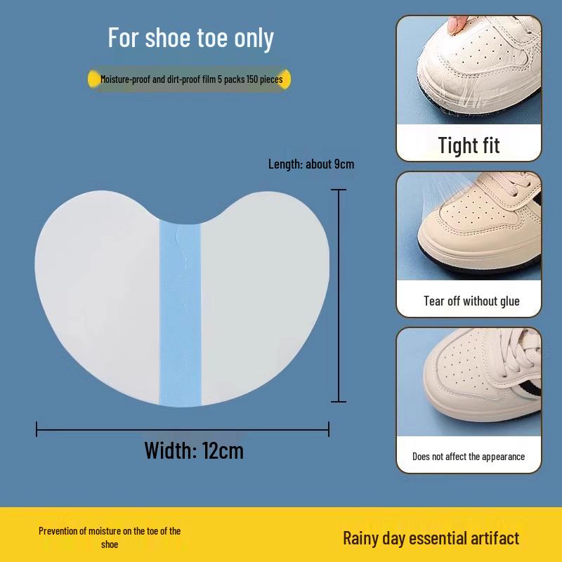 Transparent Waterproof Toe Stickers: High-Elastic Wet & Dirt-Proof Film for Rainy Days