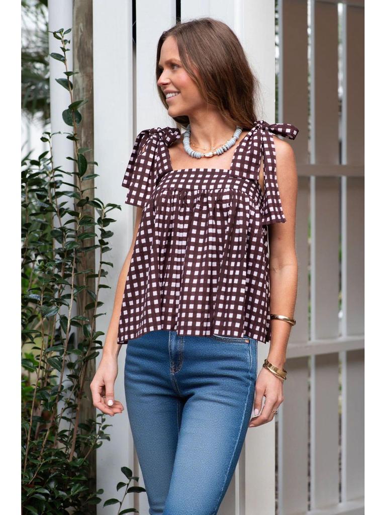 New Style Women's Sleeveless Tie-up Printed Camisole for Spring/Summer